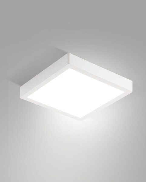 LED Deckenleuchte Aluminium IP54 3000K Weiß B:24 cm