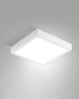 LED Deckenleuchte Aluminium IP54 3000K Wei&szlig; B:24 cm