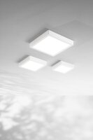 LED Deckenleuchte Aluminium IP54 3000K Weiß B:18 cm