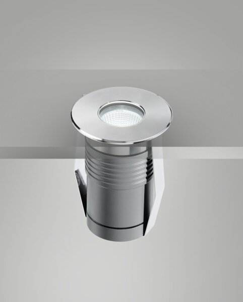 LED Einbauleuchte Edelstahl Außen IP67 3000K B:7 cm