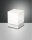 LED Tischleuchte Glas 3000K Wei&szlig; H:14 cm blendarm