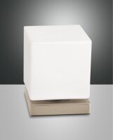 LED Tischleuchte Glas 3000K Gold 14 cm blendarm