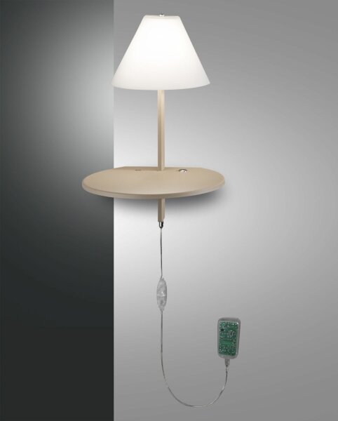 LED Wandleuchte Glas 3000K Weiß T:25 cm blendarm
