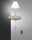 LED Wandleuchte Glas 3000K Weiß T:25 cm blendarm