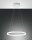 LED Pendelleuchte IP40 3000K Metall Weiß dimmbar Ø60 cm