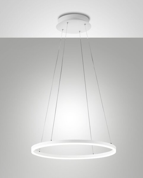 LED Hängelampe IP40 3000K Metall Weiß dimmbar Ø60 cm