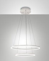 LED H&auml;ngelampe IP40 3000K Wei&szlig; Metall dimmbar...