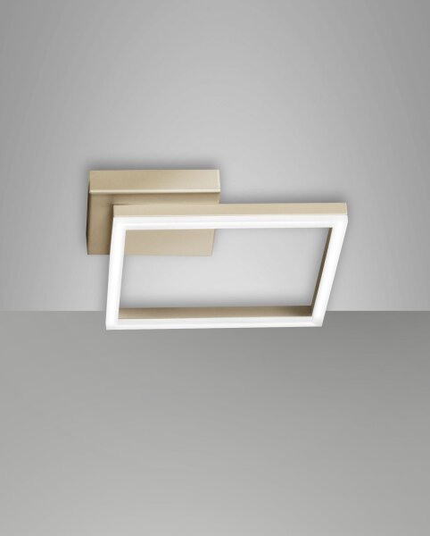 LED Deckenleuchte Aluminium 3000K Gold H:5,5 cm