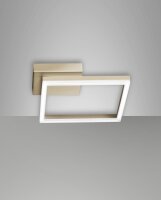 LED Deckenleuchte Aluminium 3000K Gold H:5,5 cm
