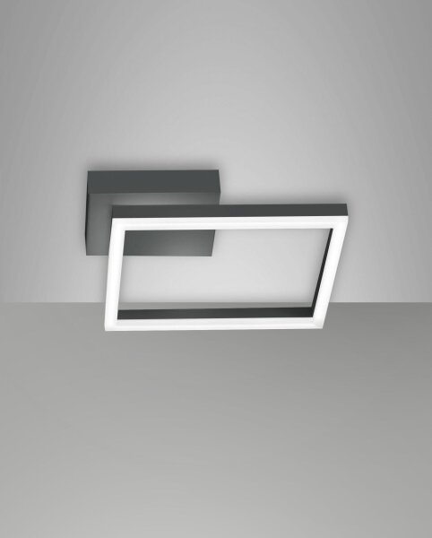 LED Deckenleuchte Aluminium 3000K Anthrazit L:30 cm