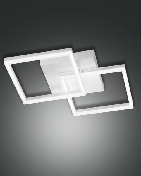 LED Deckenleuchte Aluminium 3000K Weiß dimmbar B:45 cm
