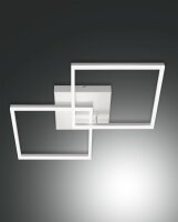 LED Deckenleuchte Aluminium 3000K Wei&szlig; dimmbar B:65 cm