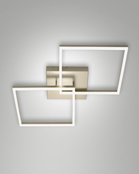 LED Deckenleuchte Aluminium 3000K Gold B:65 cm Modern