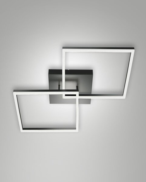 LED Deckenleuchte Aluminium 3000K Anthrazit L:65 cm
