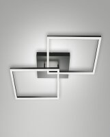 LED Deckenleuchte Aluminium 3000K Anthrazit L:65 cm