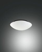 Deckenlampe Glas Metall E27 Weiß B:20 cm dekorativ