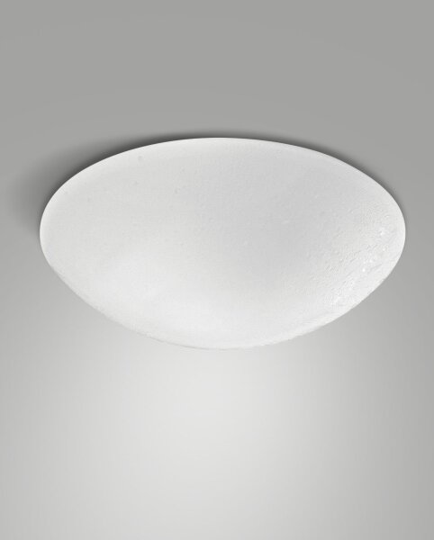 Deckenleuchte Glas IP44 E27 Weiß L:30 cm dekorativ