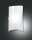 Wandleuchte Glas Metall E27 Wei&szlig; T:10 cm flach