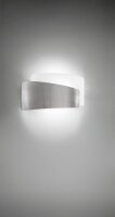 Wandleuchte Glas E27 Weiß Nickel B:36 cm dimmbar