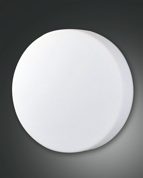 Deckenleuchte Glas Metall E27 Weiß B:40 cm blendarm