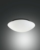 Deckenleuchte Glas E27 Weiß blendarm Ø30 cm...