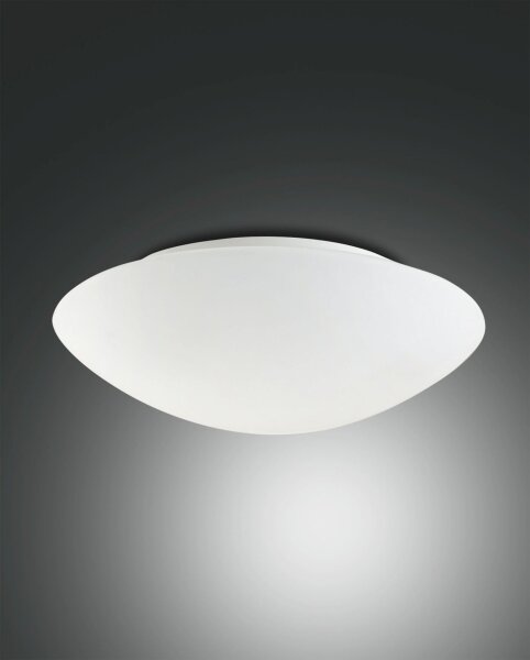 Deckenleuchte Glas E27 Weiß B:36 cm blendarm dekorativ
