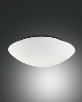 Deckenleuchte Glas E27 Weiß B:36 cm blendarm dekorativ