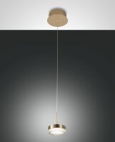 LED Pendelleuchte Messing 3000K rund &Oslash;10 cm 750 lm
