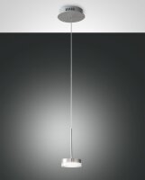 LED H&auml;ngelampe Aluminium 3000K dimmbar &Oslash;10 cm rund