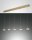 LED Pendelleuchte Messing 3000K 3780 lm L:136 cm
