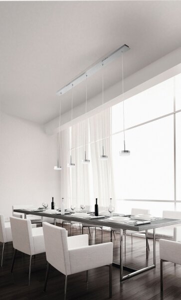 LED Hängelampe Aluminium 3000K dimmbar L:136 cm