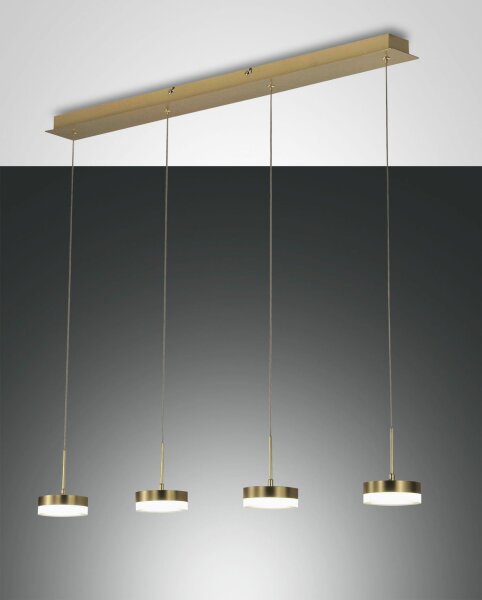 LED Pendelleuchte Messing 3000K L:90 cm 3020 lm
