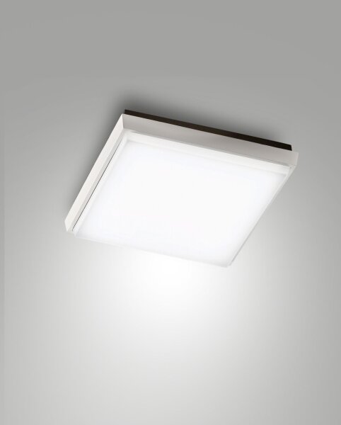 LED Deckenleuchte Aluminium IP54 3000K Weiß H:5 cm