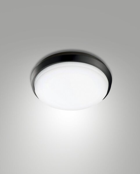 LED Deckenleuchte Aluminium IP54 3000K Weiß Schwarz