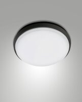LED Deckenleuchte IP54 3000K Aluminium Weiß Schwarz