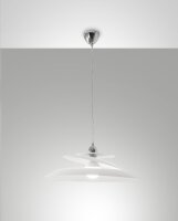 H&auml;ngelampe Chrom E27 Glas dimmbar blendarm...