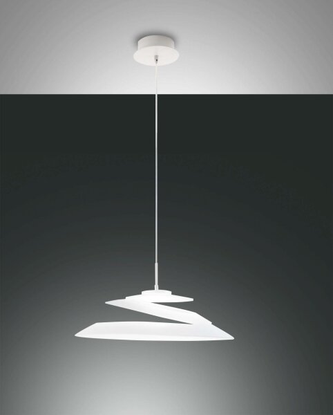LED Pendelleuchte Glas 3000K Weiß blendarm Ø53 cm rund