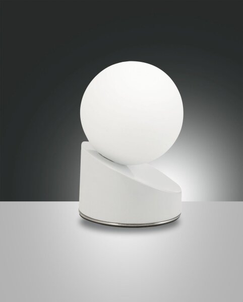 LED Tischleuchte Glas 3000K Weiß H:15 cm blendarm