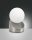 LED Tischleuchte Glas Metall 3000K Weiß 15 cm Nickel
