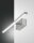 LED Wandleuchte Chrom IP44 3000K Metall B:50 cm