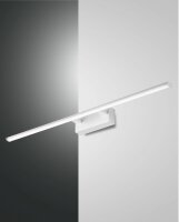 LED Wandleuchte IP44 3000K Metall Wei&szlig; B:75 cm 1850 lm