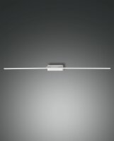 LED Wandleuchte IP44 3000K Metall Wei&szlig; B:109,5 cm