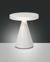 LED Tischleuchte Wei&szlig; 3000K H:27 cm 1260 lm blendarm