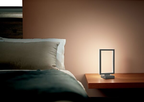 LED Tischleuchte Aluminium 3000K Anthrazit dimmbar