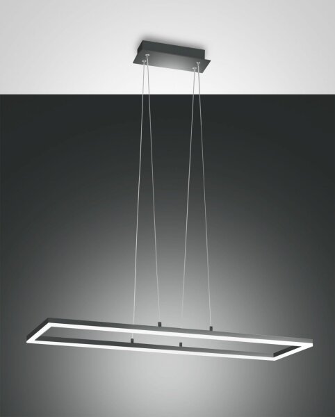 LED Hängelampe Aluminium IP40 3000K Anthrazit L:92 cm