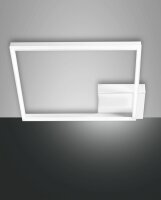 LED Deckenleuchte Aluminium 4000K Wei&szlig; dimmbar B:45 cm
