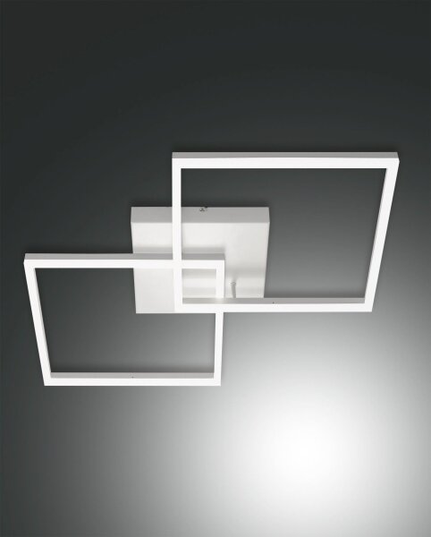 LED Deckenleuchte Aluminium 4000K Weiß dimmbar B:65 cm