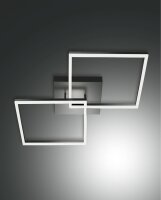 LED Deckenleuchte Aluminium 4000K Anthrazit L:65 cm