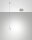 LED Pendelleuchte Nickel 3000K 750 lm dimmbar L:350 cm