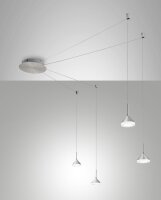 LED Pendelleuchte Nickel 3000K 3020 lm L:700 cm